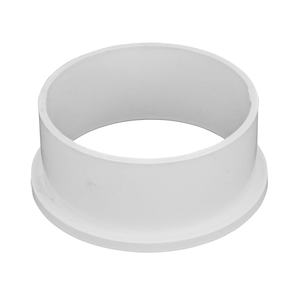 The NDS 4 inch DWV to 4 inch Sewer & Drain Adapter is included for both hub outlets in the NDS 4 in. White PVC Backwater Valve with Adapter (NDS 475PS)