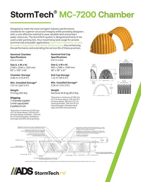 MC-7200 Chamber StormTech Product Sheet