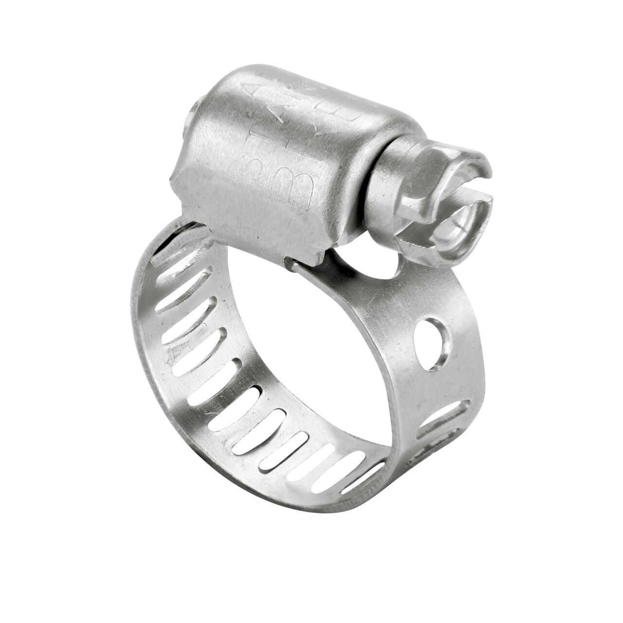Use the NDS 7/16 - 25/32 in. Worm Drive Hose Clamp SAE 6 with a 5/16 in. band width (NDS 3604) to form a secure connection in an industrial application between two pliable hoses or pipes