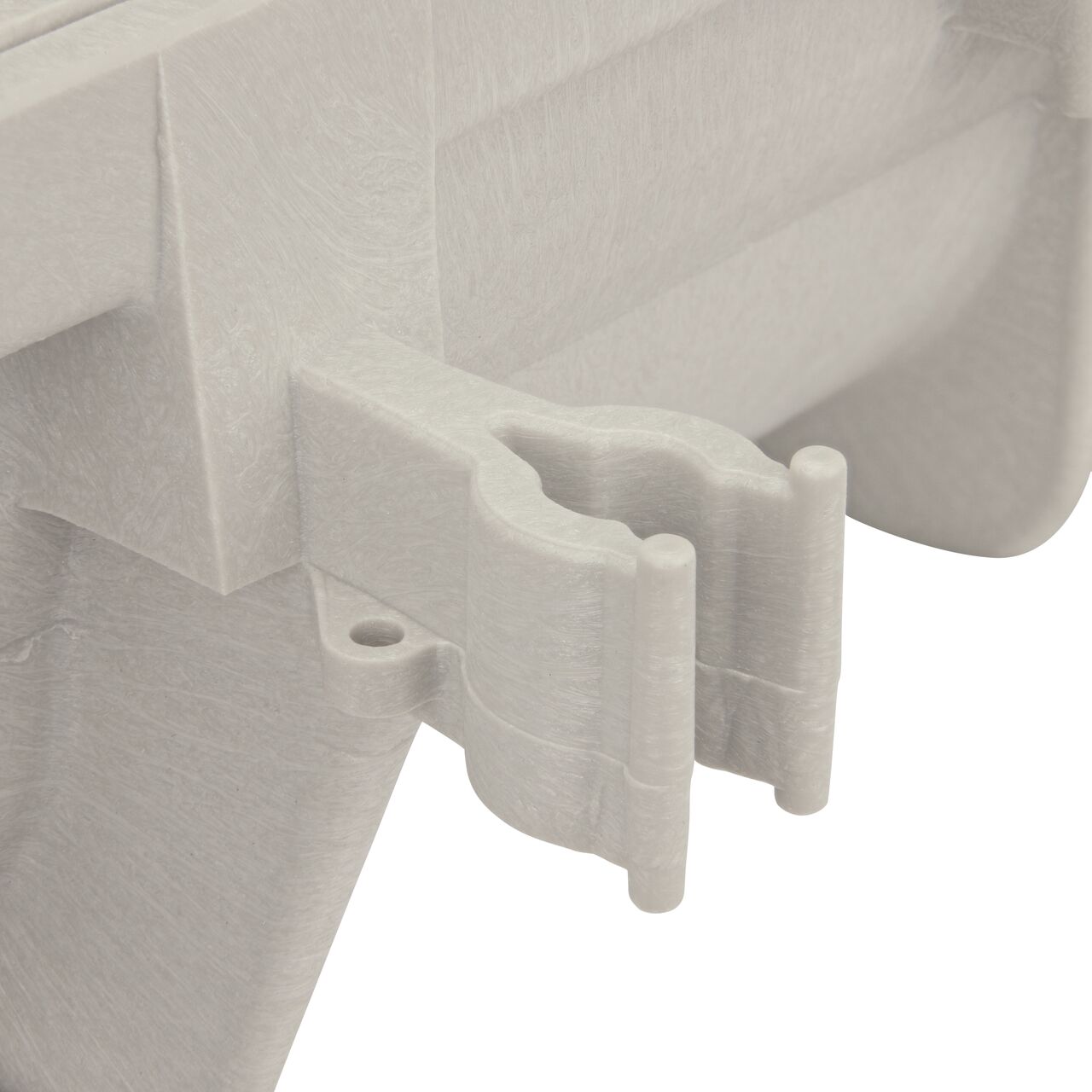 The rebar clip levels channel and grips re-bar and is included on every Dura Slope Channel Drain