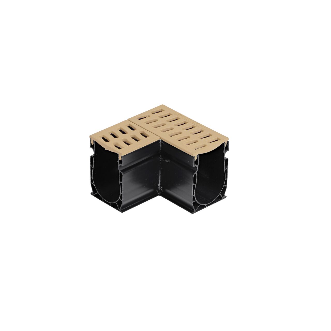 Uninstalled NDS Sand Slim Channel™ Drain 90° Elbow and Grate (NDS 9382)