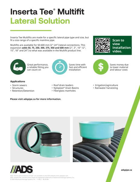 Inserta Tee Multifit Lateral Solution