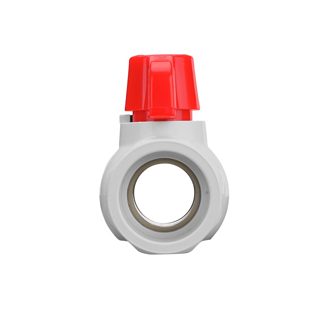 NDS 1 in. PVC IPS Ball Valve direct water flow one-way through pipes when the ball valve opens that is perfect for pool and spa, irrigation, and plumbing installations (NDS E1410-10)