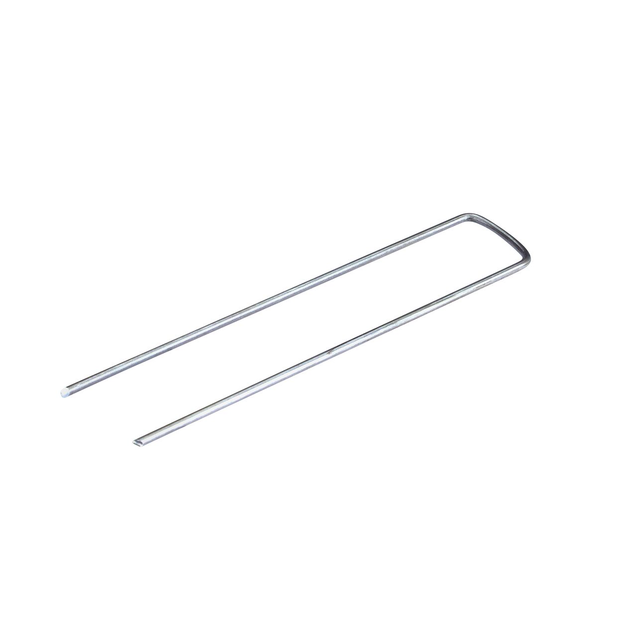 NDS 6 in. Flat Top Sod Staple in Galvanized Steel (NDS FW6) holds drip supply tubing securely