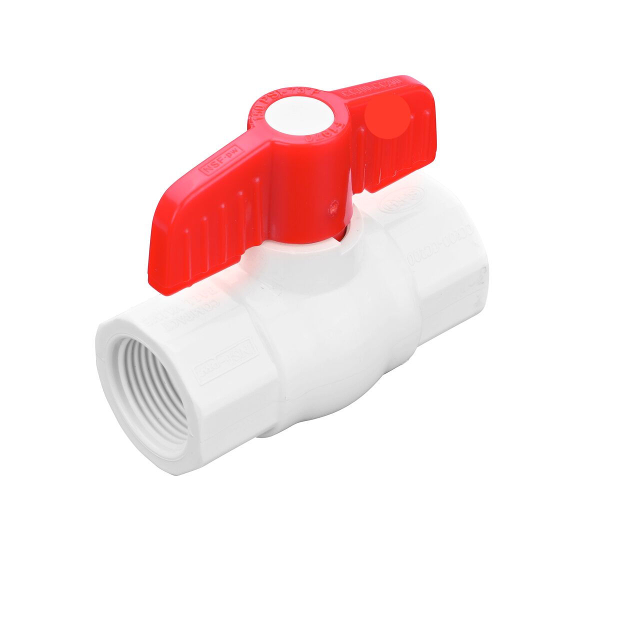 NDS PVC IPS Ball Valve is leak-resistant valve connects two 3/4 in. Sch. 40 pipe ends in an irrigation or other pressurized system and prevents the backflow of water (NDS E1420-07)