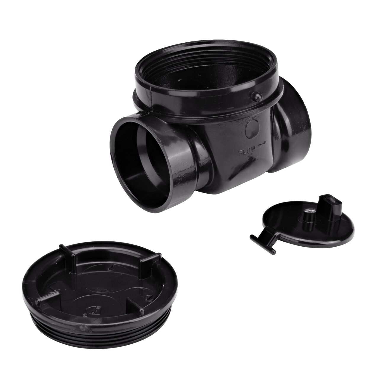 The quick action flapper allows unrestricted uni-directional flow and includes a elastomeric gasket in the flapper for a watertight seal on the NDS Black 2 in. ABS Backwater Valve (NDS 275)