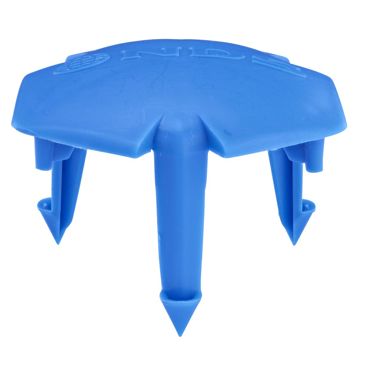 Raised dome design on the Blue NDS EZ Marker™ Parking Delineator (NDS EZMARKER-B) prevents debris from sticking to the surface