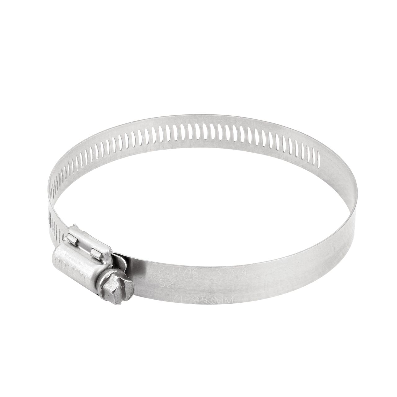 The NDS SAE 52 Worm Drive Hose Clamp with Aero Seal 1/2 in. band width (NDS 64052H) has a heavy duty 4-piece Quadra-Lock design to provide strength and stability; includes underside plate for added strength