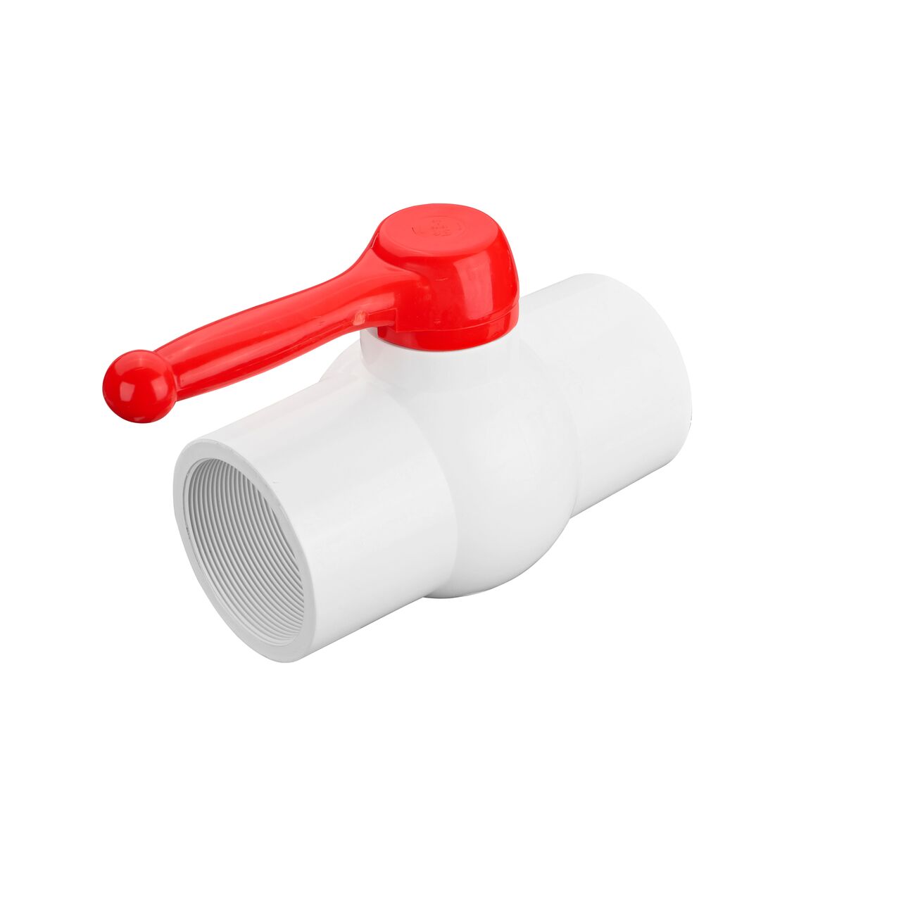 Provide a shut-off point in your pipeline with the NDS 4 in. PVC IPS Ball Valve with FPT connections (NDS E1320-40)