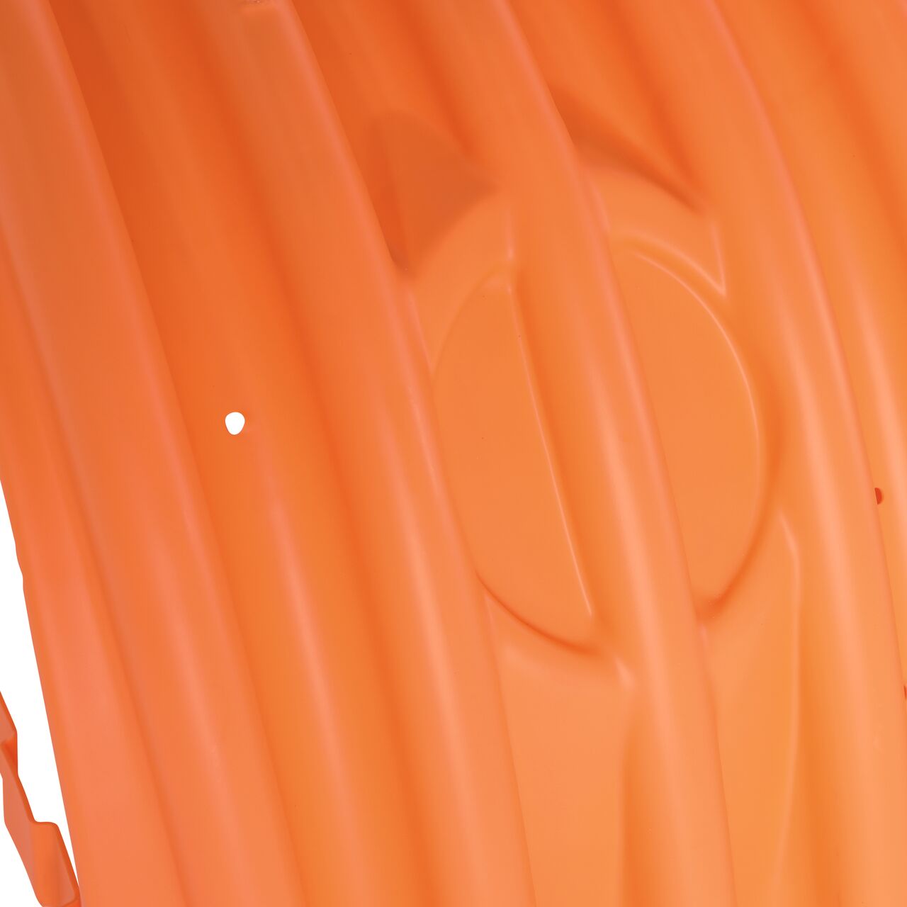 Closeup of the top of the NDS StormChamber 41 in. end unit where you can cut holes into the product to insert a pipe on side of the chamber  (NDS SC-44105-E-O)