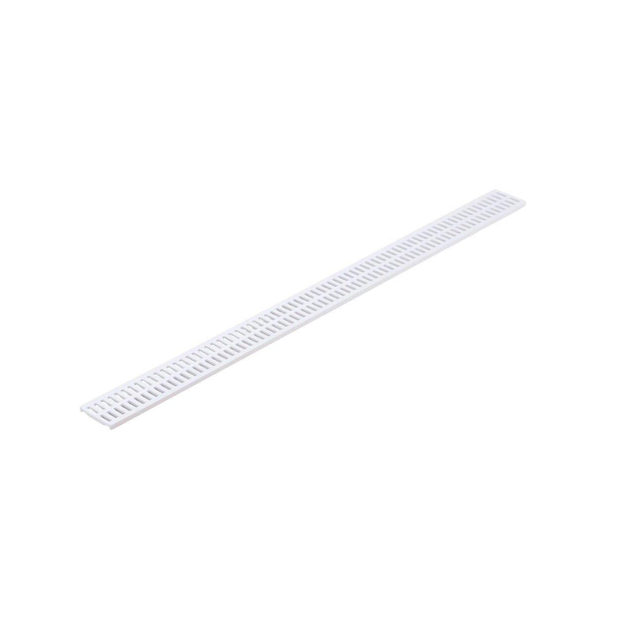 White Plastic Mini Channel™ Drain Grate (NDS 540)