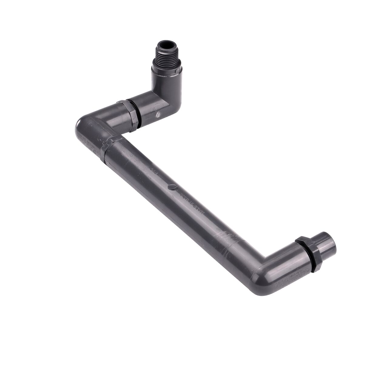 NDS PVC Triple Swing Joints Assembly, Sch. 80 1/2 in. spigot X 1/2 in. MPT is ideal for placing sprinklers in narrow or uneven areas that pipelines can’t reach (NDS TSA-0500-ST)