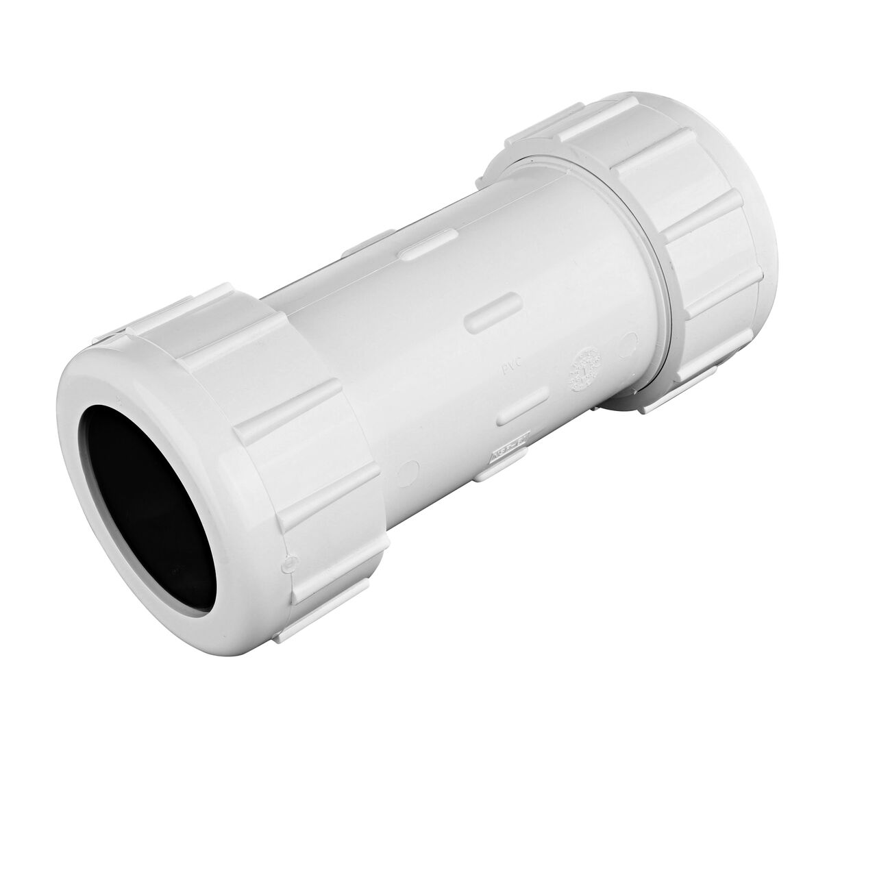 The NDS 2-1/2 in. IPS UC Compression Coupling forms a corrosion-free connection between two pipes to direct flow one-way through the system (NDS CPC-2500)