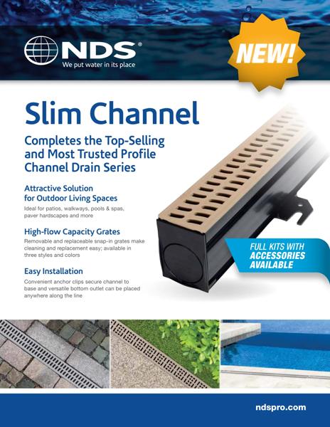 NDS Slim™ Channel Drains & Grates