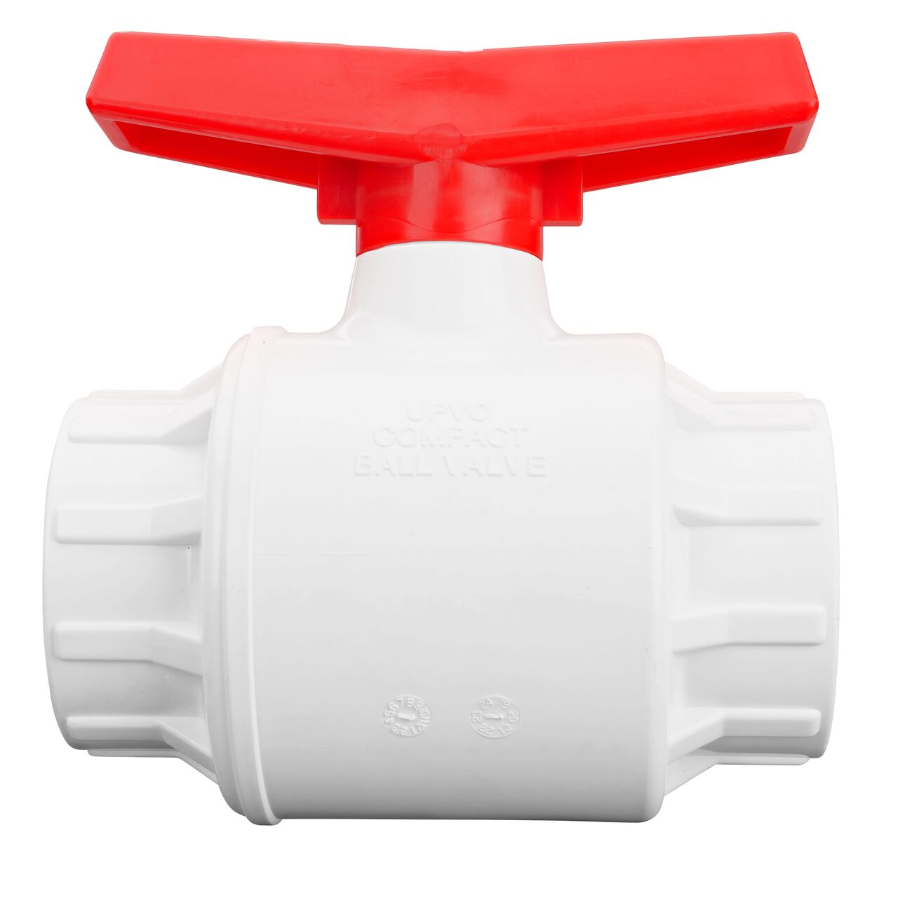 NDS PVC IPS Ball Valve is  leak-resistant valve connects two 2-1/2 in. Sch. 40 pipe ends in an irrigation or other pressurized system and helps prevent costly property damage, pipe corrosion, and system issues (NDS E1410-25)