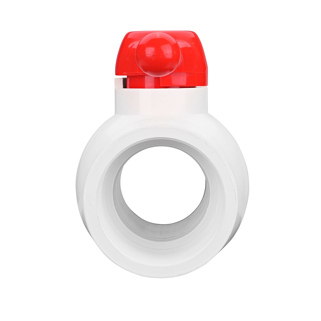The NDS 4 in. PVC IPS Ball Valve is made of durable material and works with most PVC pipe to transport water and prevent backflow of contaminated water in pressurized systems (NDS E1320-40)