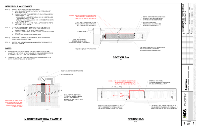Isolator Row Details Aquabox 0.5