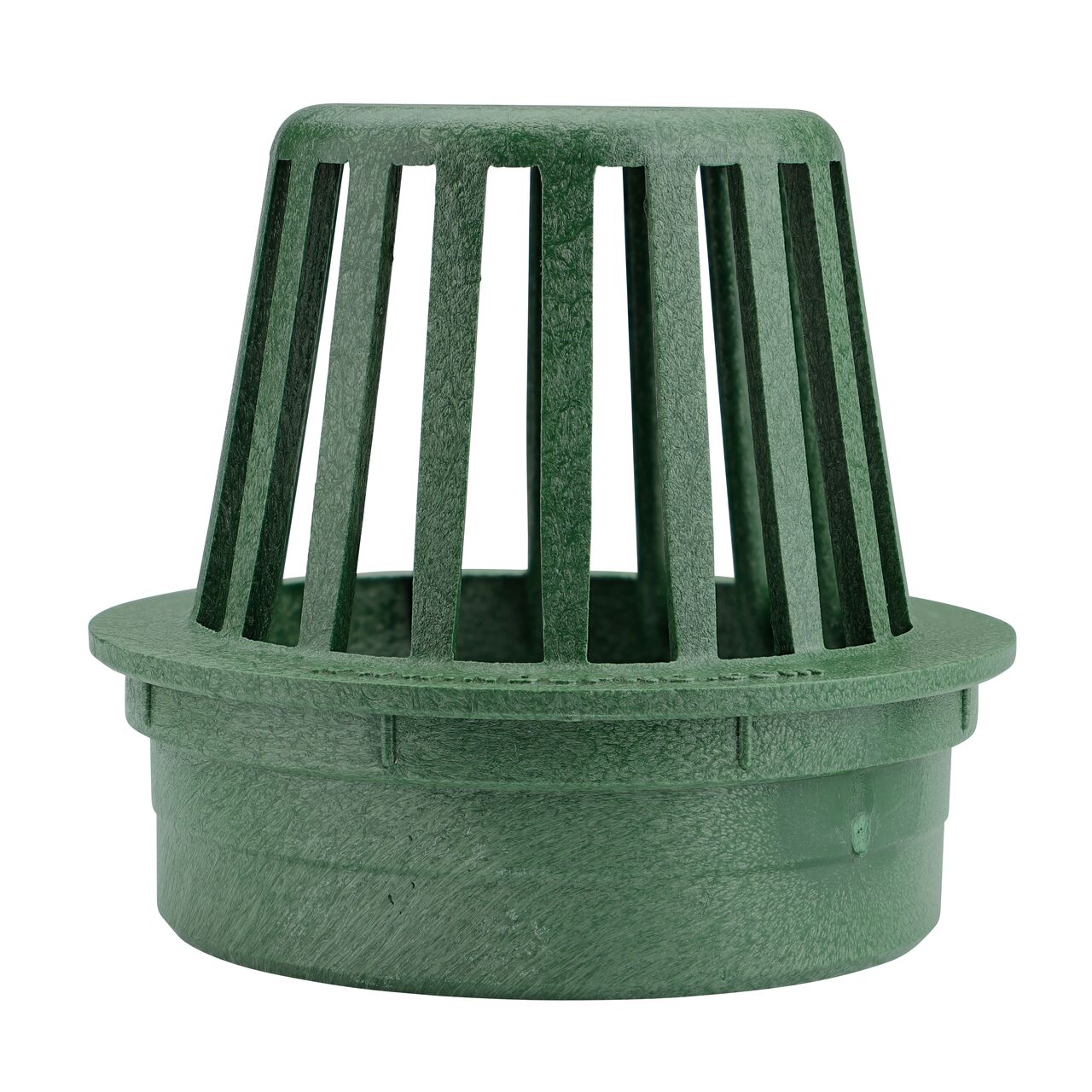 Straight on shot of the NDS Green Plastic 4 in. Atrum Grate (NDS 75)