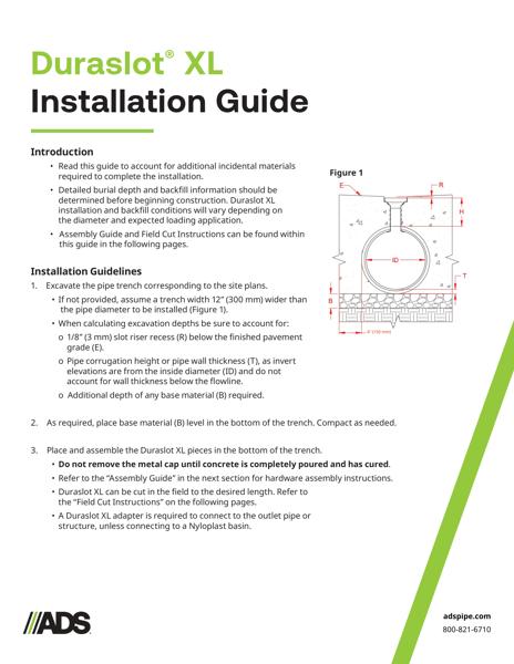 Duraslot XL Installation Guide