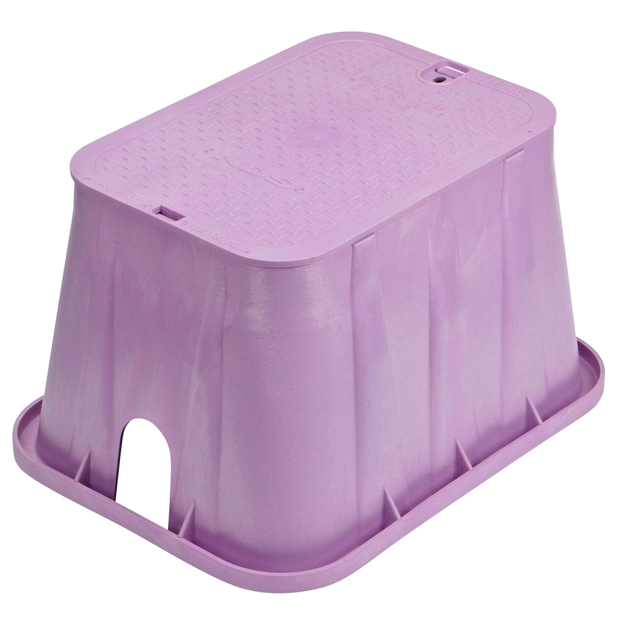 Purple Pro Series 14 in. X 19 in. Rectangular Valve Box and Reclaimed Water Cover hides and protects components(NDS 314PBCR)
