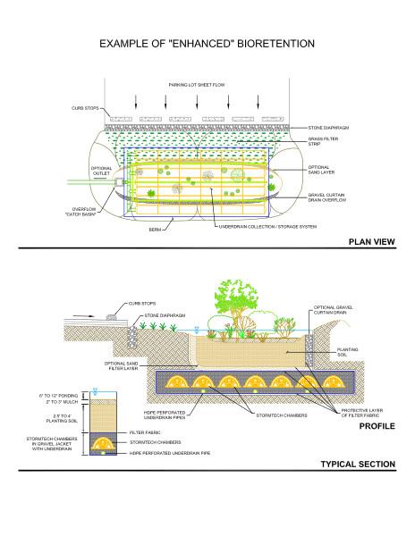 Rain Gardens + Bioretention StormTech Detail