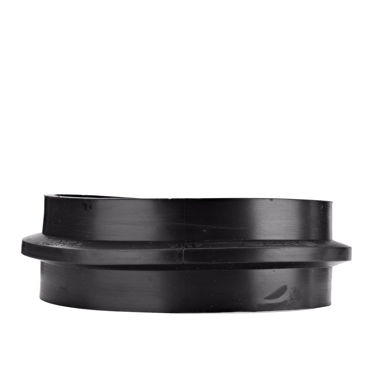The NDS 4 in. manhole cover, top down inside view, is made of flexible PVC that permit some lateral pipe movement (NDS 4MA)