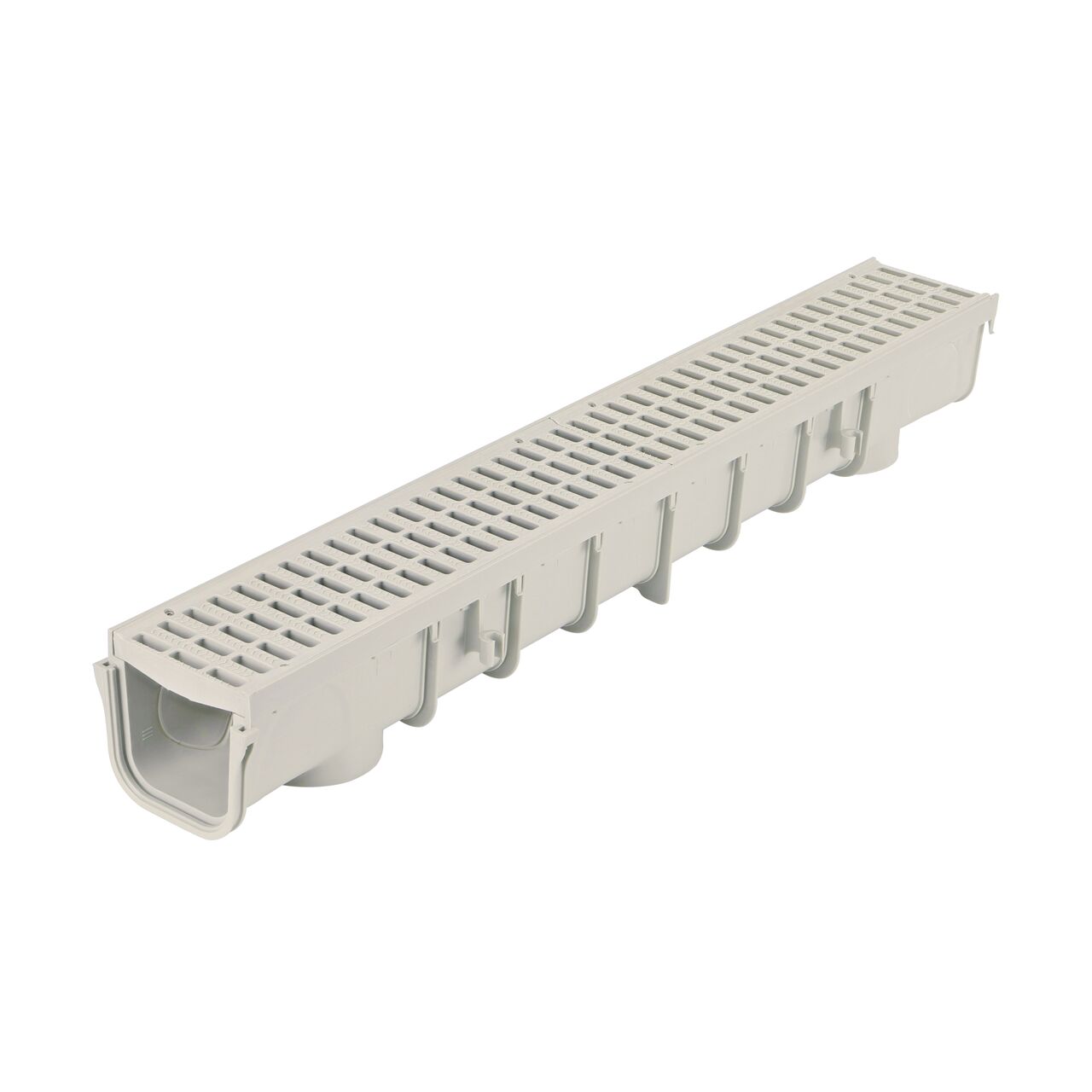 Two NDS 5 in. Pro Series Channel Drain Grates made of Plastic fit on one 5 in. Pro Series Channel Drain Deep Profile (NDS 864G*, NDS M864G, NDS 800, NDS 814)