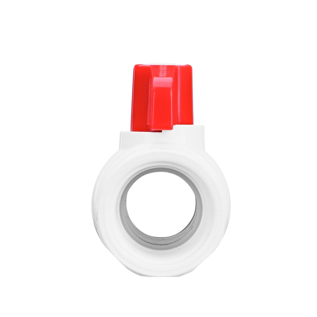 The NDS 1-1/4 in. PVC IPS Ball Valve is made of durable material and works with most PVC pipe to transport water and prevent backflow of contaminated water in pressurized systems (NDS E1420-12)