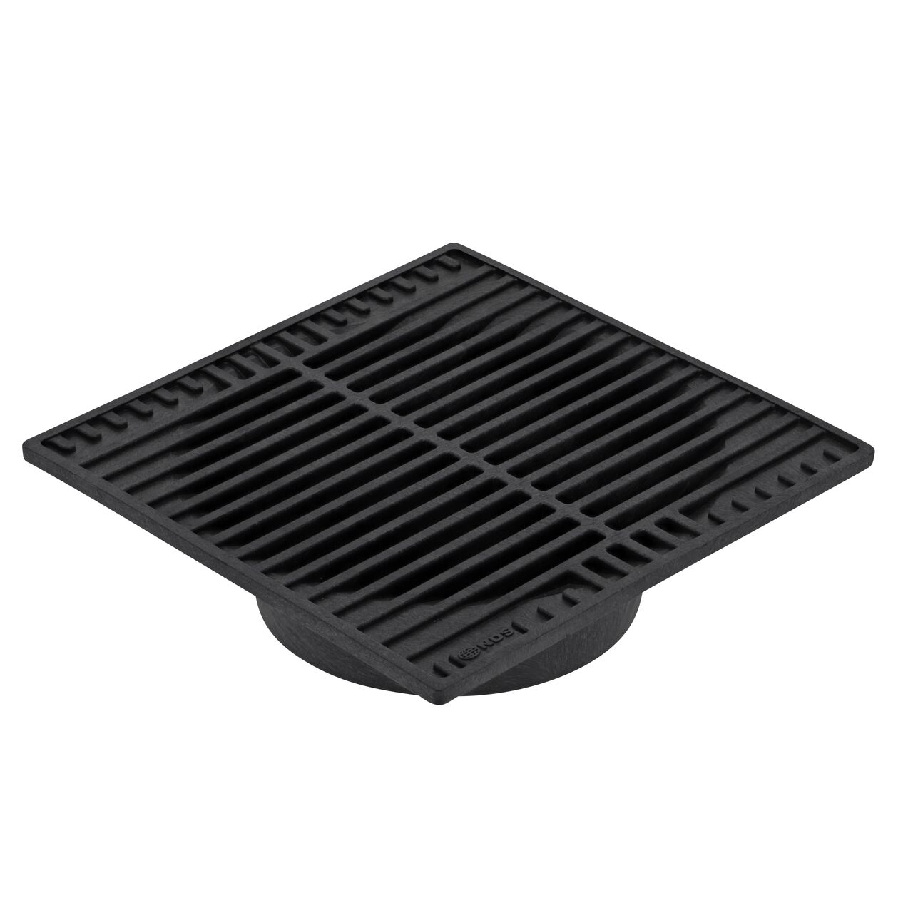 NDS 9 in. Square Grate in Black Plastic (NDS 970*, NDS 970)