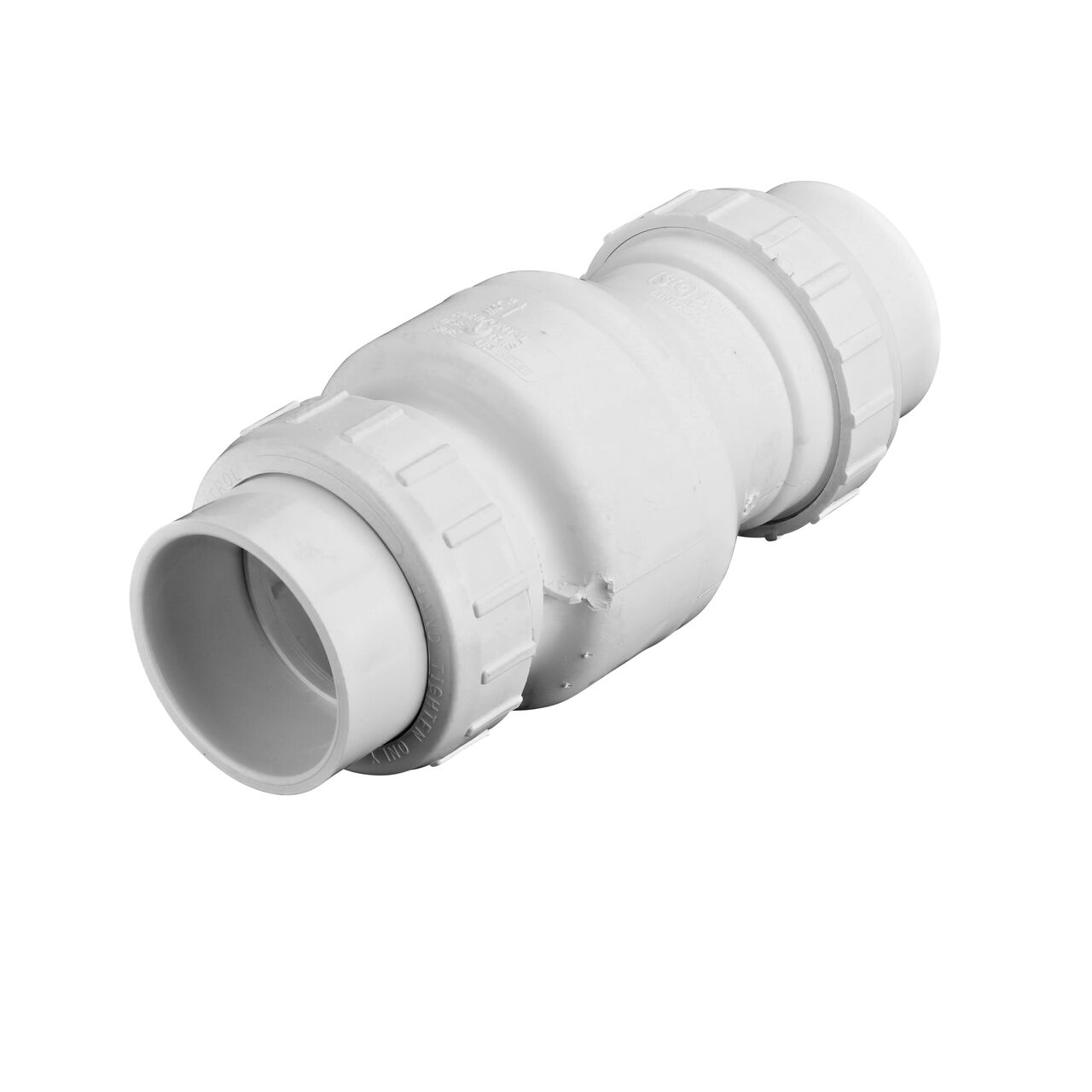 Alternate view of the NDS White PVC True Union Swing Check Valve 3 in. IPS (NDS  1720-30)
