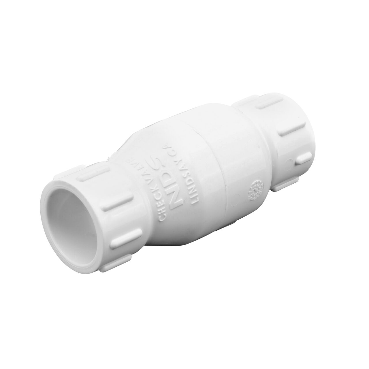 NDS White 3/4 in. PVC Spring Check Valve (NDS 1011-07, NDS 1012-07)