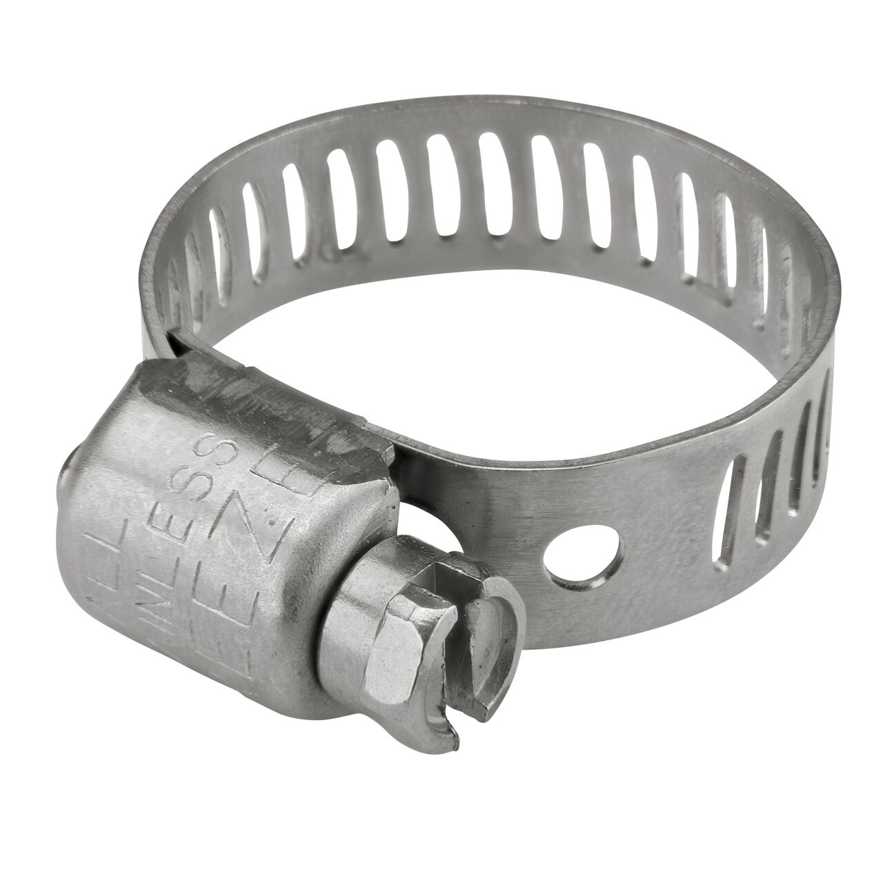 The NDS 1/2 in. - 29/32 in. Worm Drive Hose Clamp SAE 6 with 5/16 band width (NDS 3606) has a heavy duty 4-piece Quadra-Lock design to provide strength and stability; includes underside plate for added strength