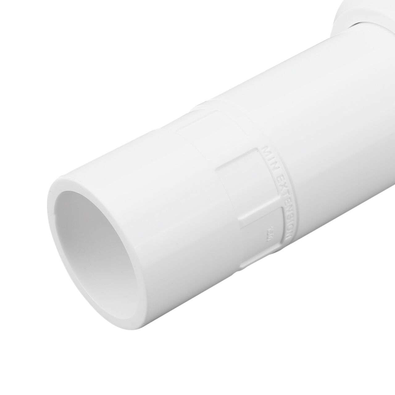 Patented Grip-Lock technology on the compact Pro-Span 1-1/2 in. expansion repair coupling (NDS 118-15C) prevents piston from spinning when inserting onto pipe and allows the use of the body as a handle; easy-grip bars/ribs make it easier to twist, even with wet and muddy hands