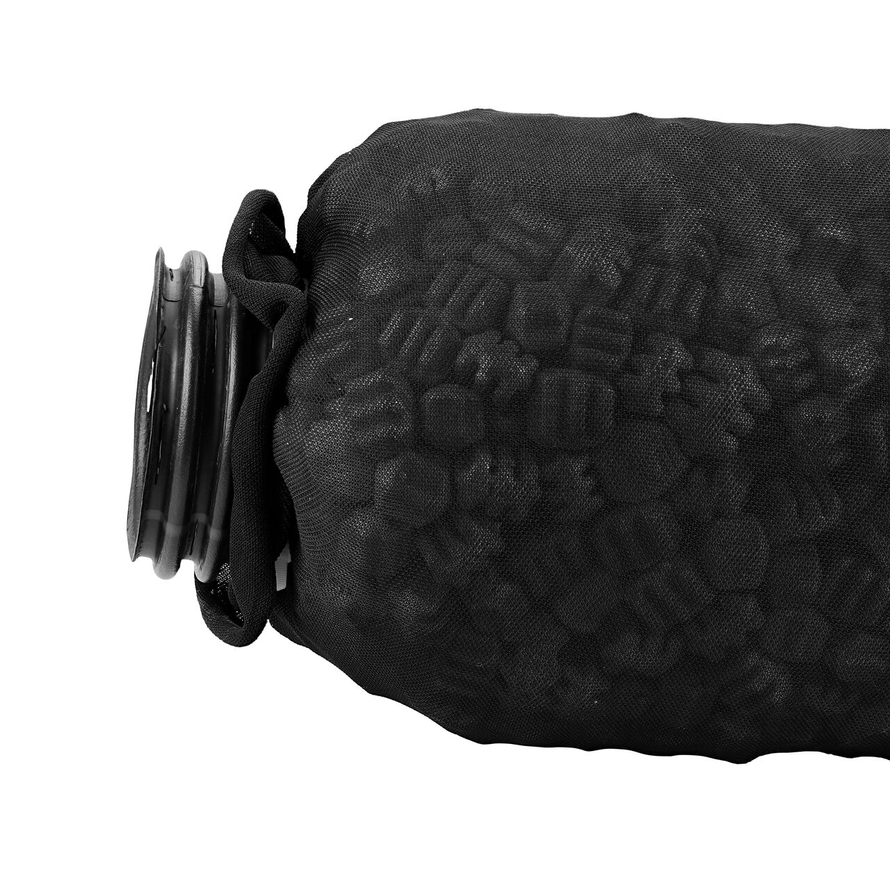 Side View of the NDS EZflow® Gravel-Free French Drain System with 4 in. Slotted Pipe & Engineered Aggregate (NDS EZ-1001F)
