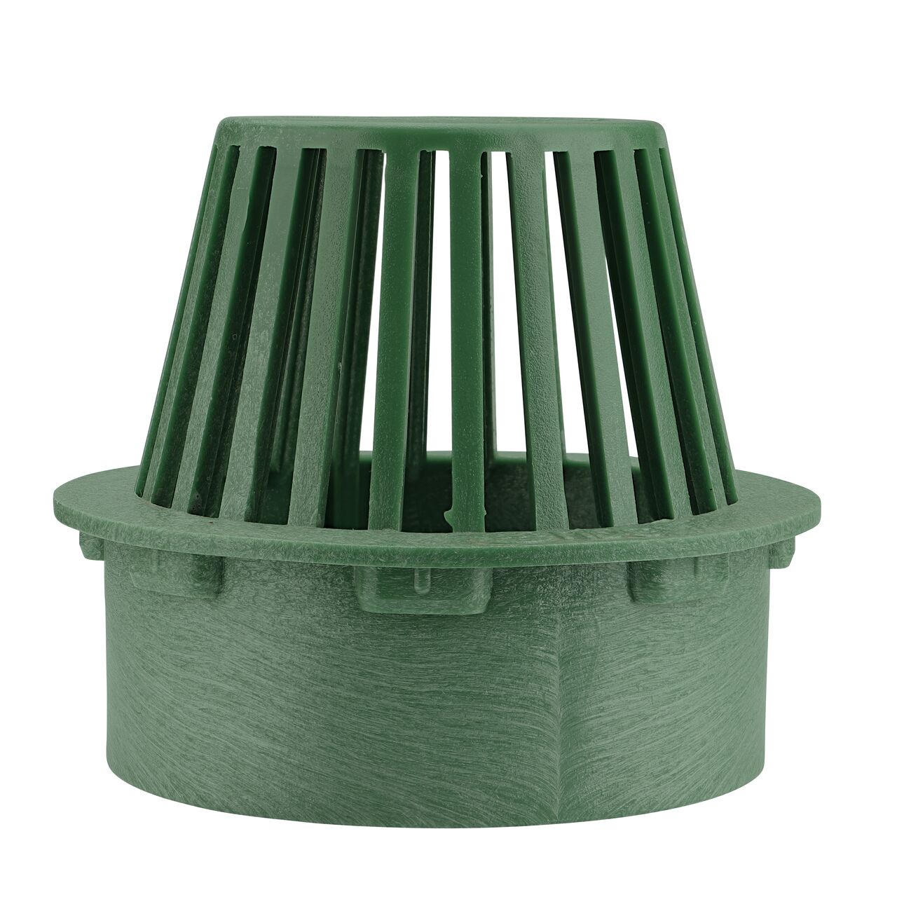 Straight on shot of the NDS Green Plastic 6 in. Atrum Grate (NDS 80)