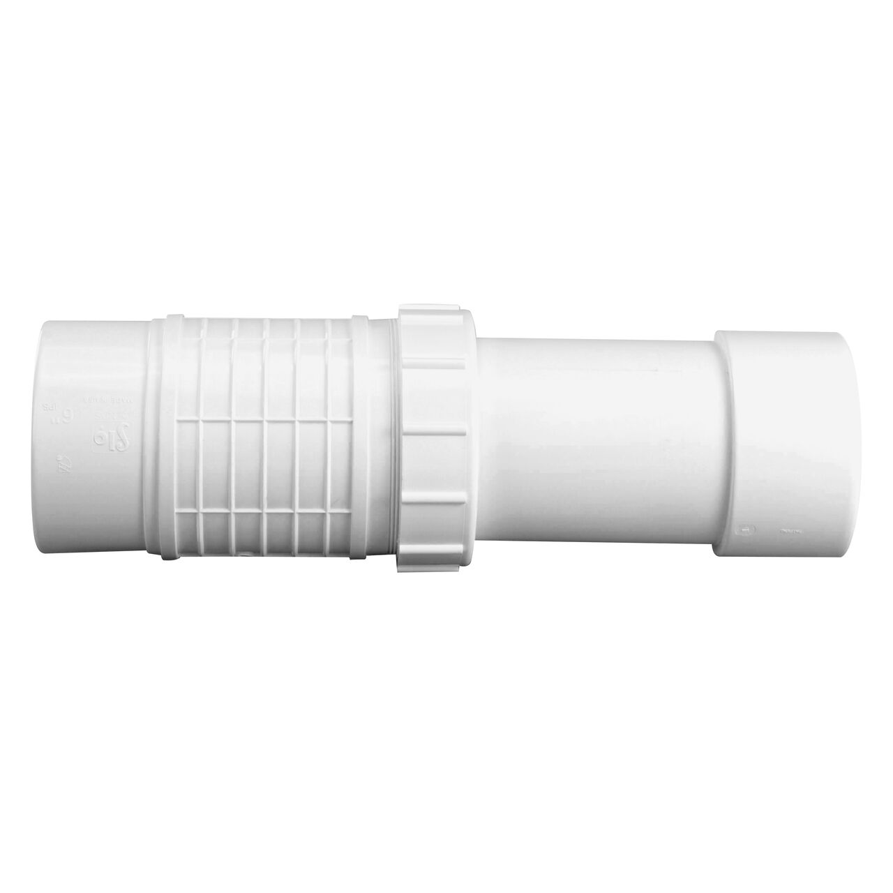 The Pro-Span 6 in. Expansion Repair Coupling (118-60QF) in the expanded position