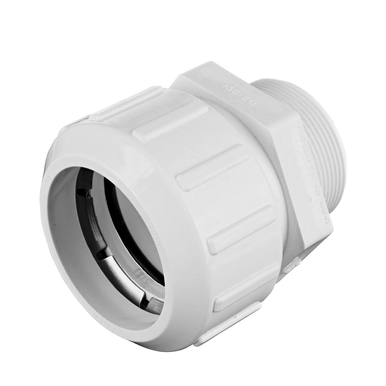 The NDS 2 in. Flo Lock Gripper Adapter provides a leak-resistant connection between IPS pipe and IPS FPT pipe end (NDS 135-20)