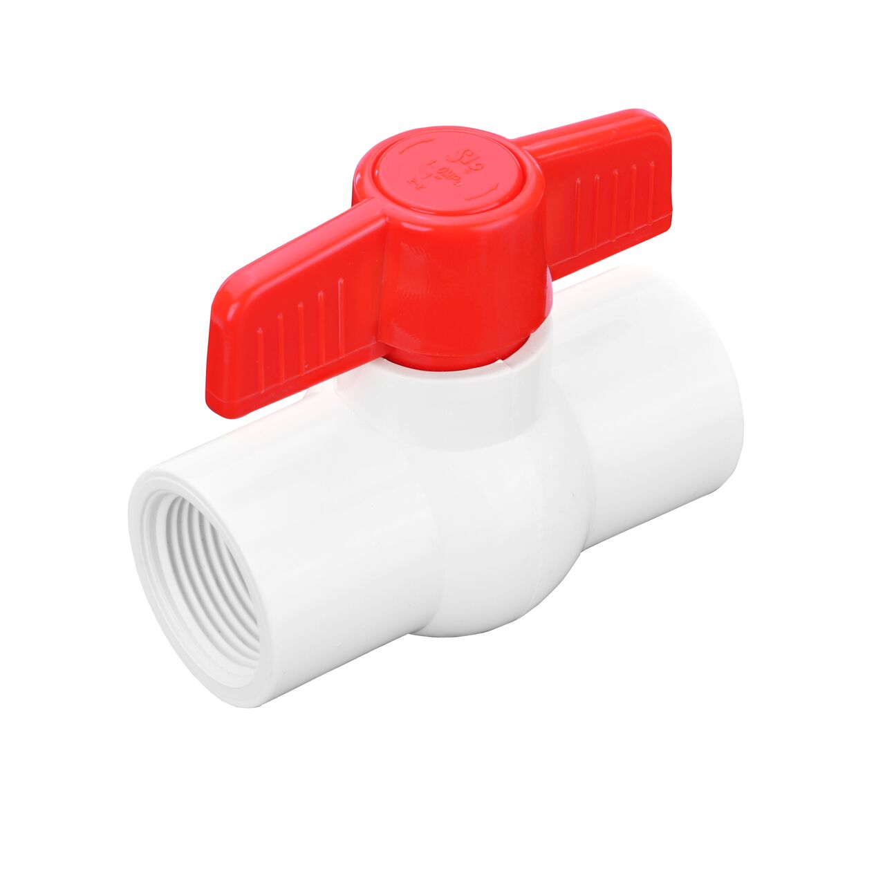 Provide a shut-off point in your pipeline with the NDS 1 in. PVC IPS Ball Valve with FPT connections (NDS E1320-10)