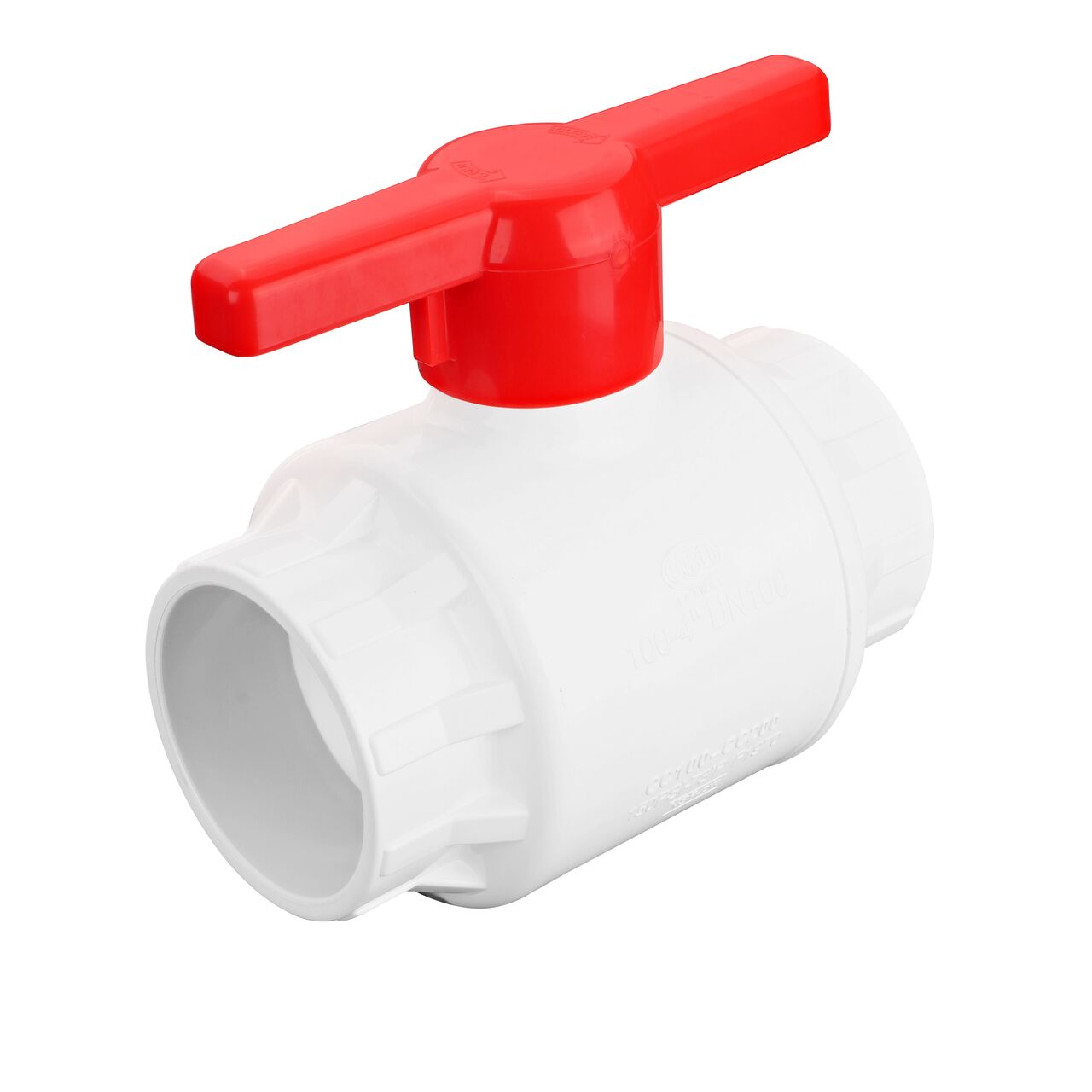 NDS PVC IPS Ball Valve is leak-resistant valve connects two 4 in. Sch. 40 pipe ends in an irrigation or other pressurized system and prevents the backflow of water (NDS E1410-40)