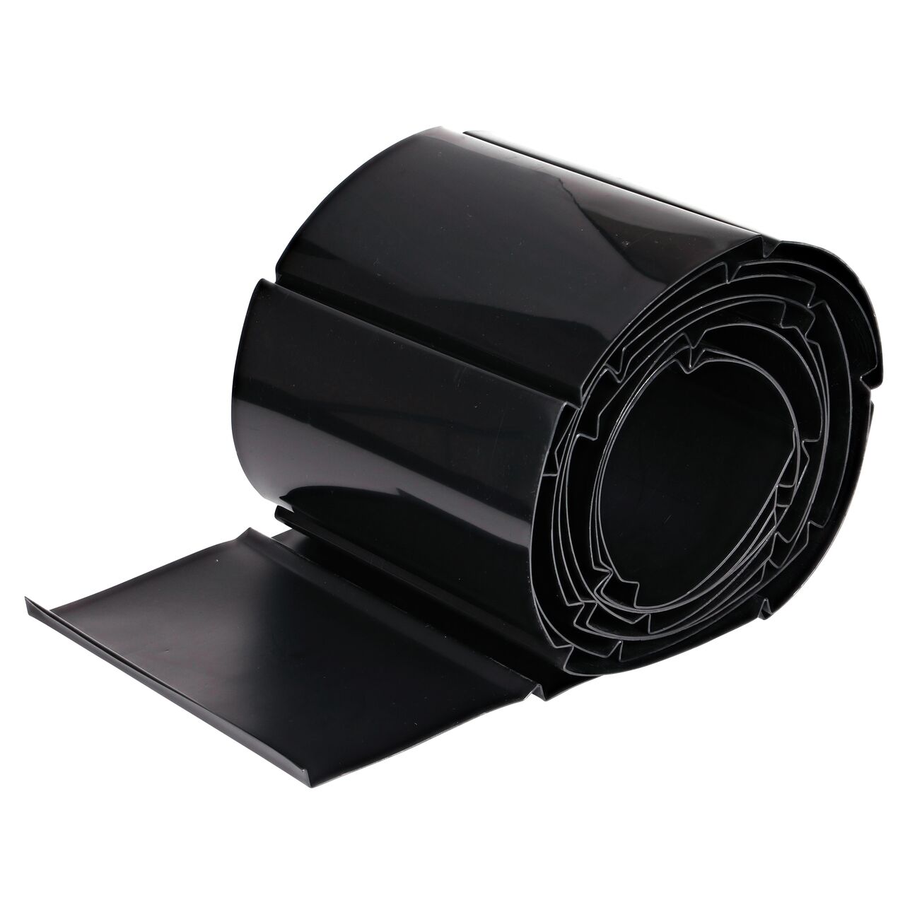 The 12 in. deep NDS Root Barrier Roll (NDS SM-1220) comes with flare-molded 90 degree root-deflicting ribs that protrude 1/2 in. from wall and placed 6-8 in. apart