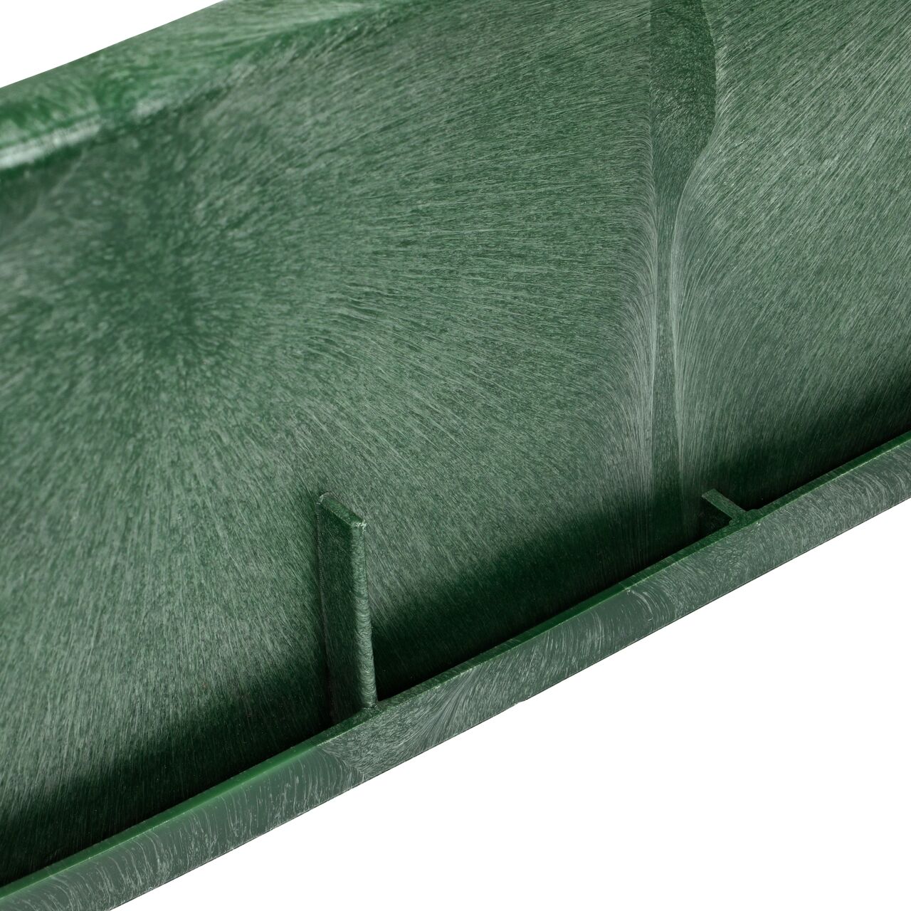 Closeup view of the outside reinforced edges on the NDS 14 in. X 19 in. Rectangular Standard Series Box Extension (NDS 116TBC)