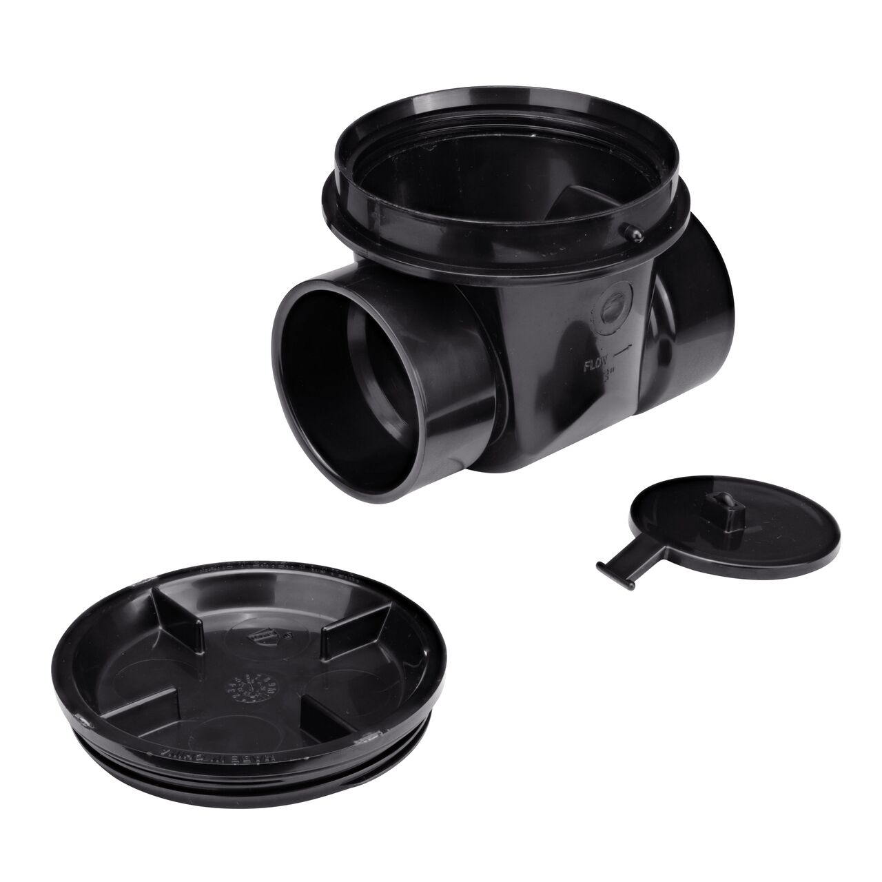 The quick action flapper allows unrestricted uni-directional flow and includes a elastomeric gasket in the flapper for a watertight seal on the NDS Black 3 in. ABS Backwater Valve (NDS 375)