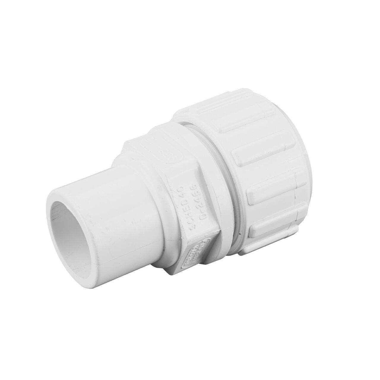The 1 in. IPS Spigot end on the Flo-Lock™ Gripper Adapter (NDS 935-10)