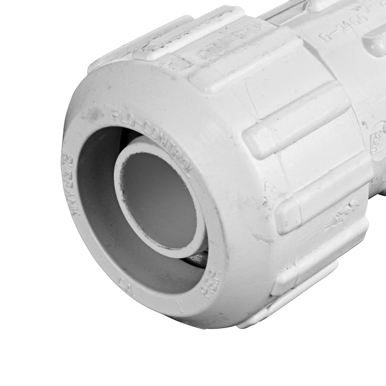 Closeup of the inlet side of the NDS 1 in. SIDR-7 Flo-Lock™ Gripper Coupling (NDS 810-10)