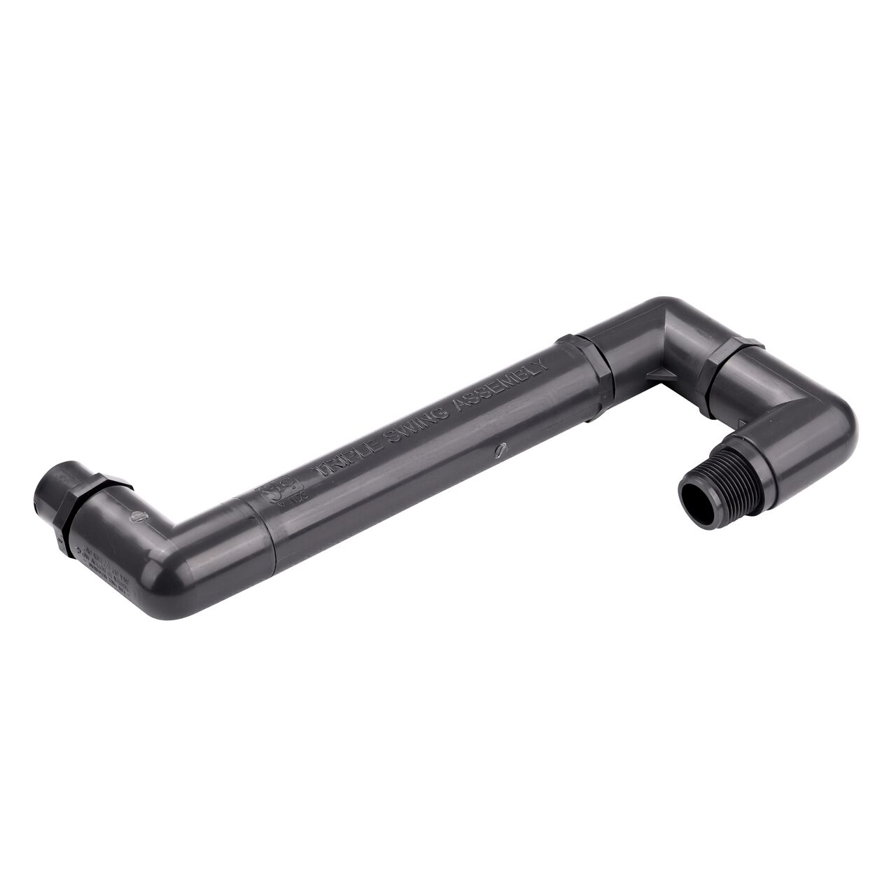 NDS PVC Triple Swing Joints Assembly, Sch. 80 3/4 in. spigot X 3/4 in. MPT is engineered for ease of installation, durability, and performance (NDS TSA-0750-ST)