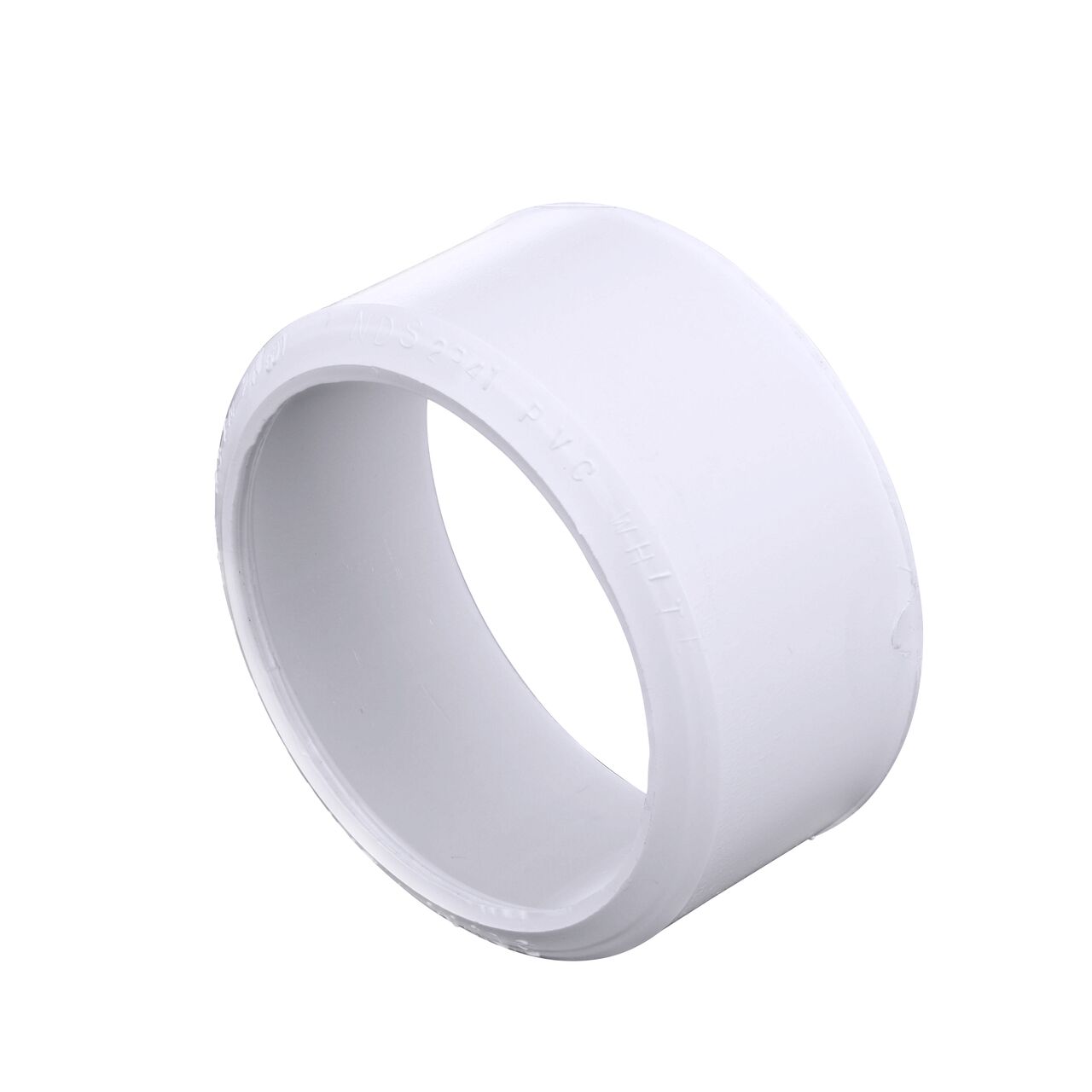 The 3 in. PVC S&D Adapter Bushing connects DWV/SCH40 Fitting Spt to S&D Hub (NDS 2P41)