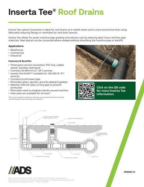 Inserta Tee Roof Drains