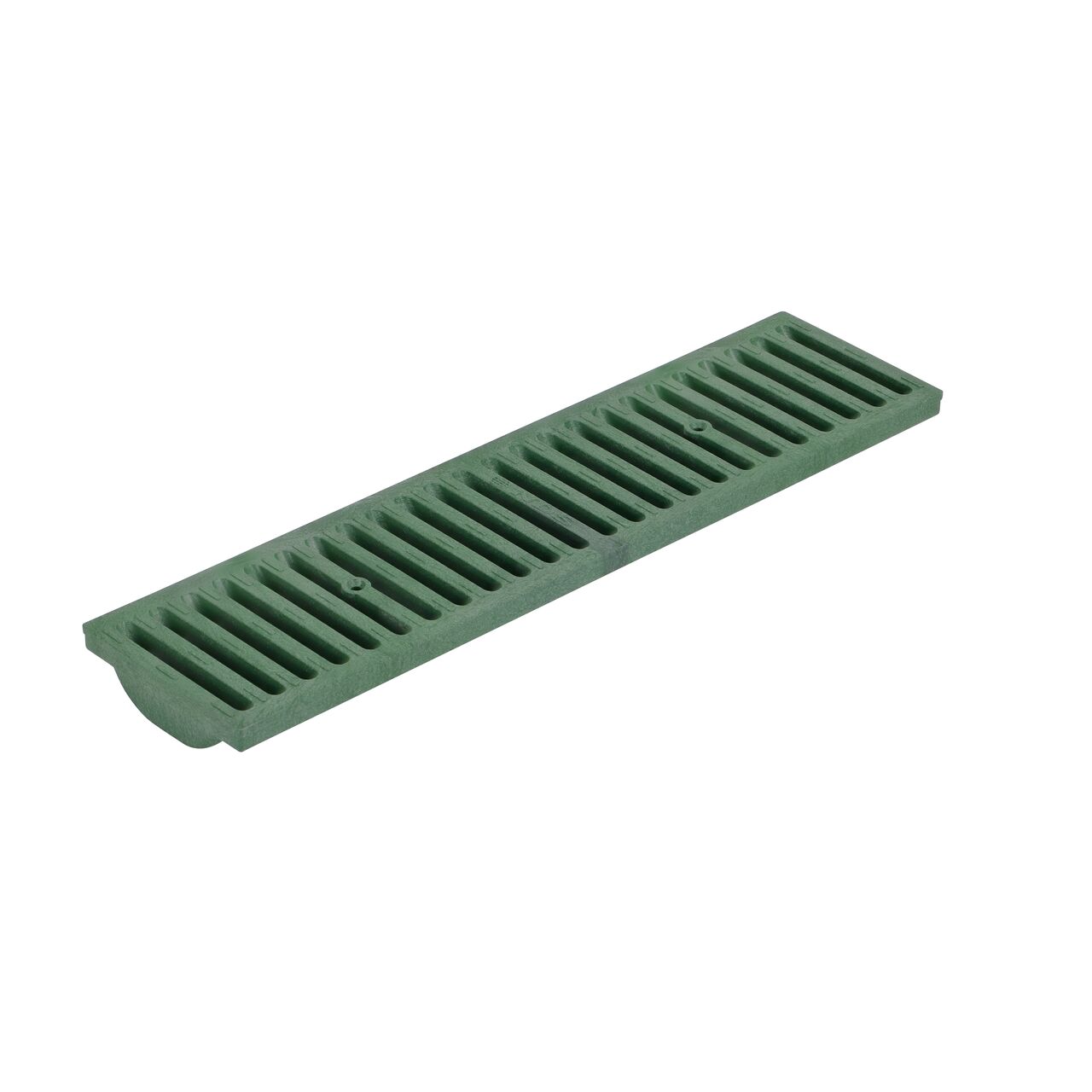 The green Dura Slope™ Channel Drain Grate (NDS 662) is 6 in. wide and 2 ft. long