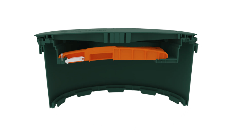 Guardian - Cutaway - EZsnap Riser + Lid