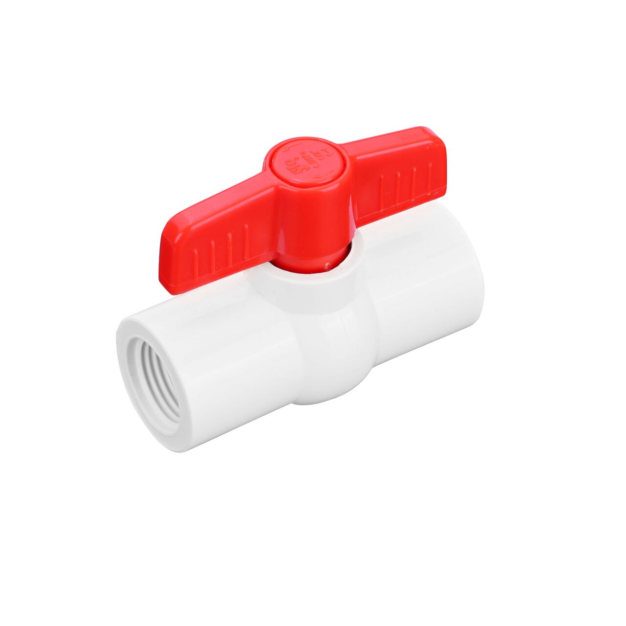 Provide a shut-off point in your pipeline with the NDS 1/2 in. PVC IPS Ball Valve with FPT connections (NDS E1320-05)